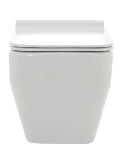 Подвесной унитаз AQUAme AQM2009 с крышкой-сиденьем белый глянцевый